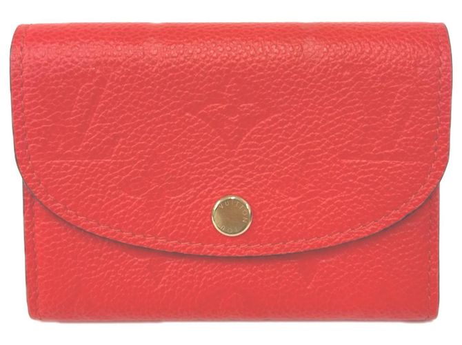 Porte-monnaie Louis Vuitton Monogram Empreinte Rouge