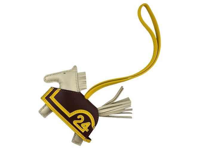 Hermès HERMES Rodeo Robeo 24 PM Charm Marrone Bianco Crudo