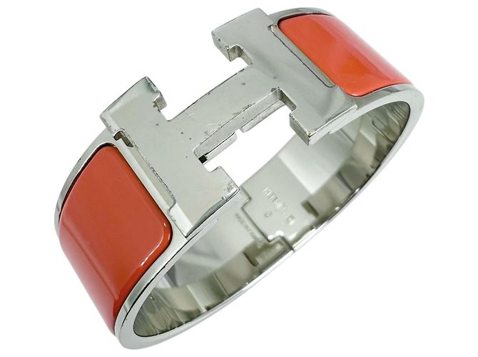 Hermès Hermes Clic Clac H Bangle in Orange