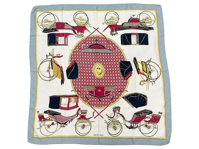 Hermès Pañuelo de seda Hermes Carre 90 Multicolor