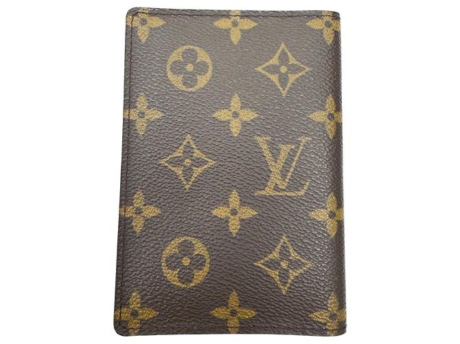Capa de Passaporte Louis Vuitton Monogram Marrom