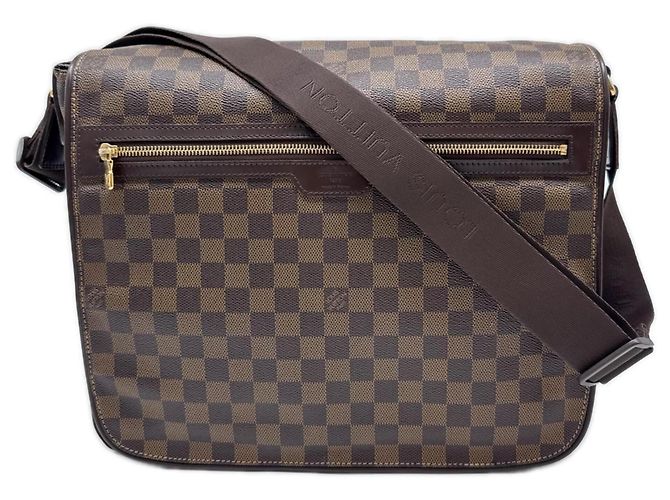 Borsa a tracolla Louis Vuitton Damier Spencer Marrone Beige Damier ebene