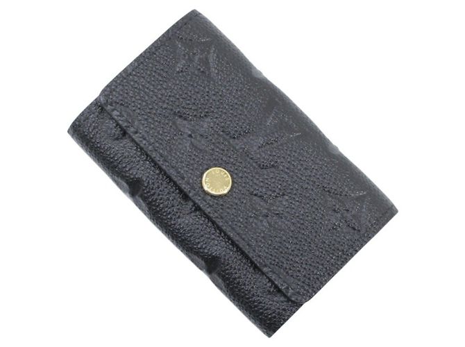 Louis Vuitton Black Monogram Empreinte 6-Key Case