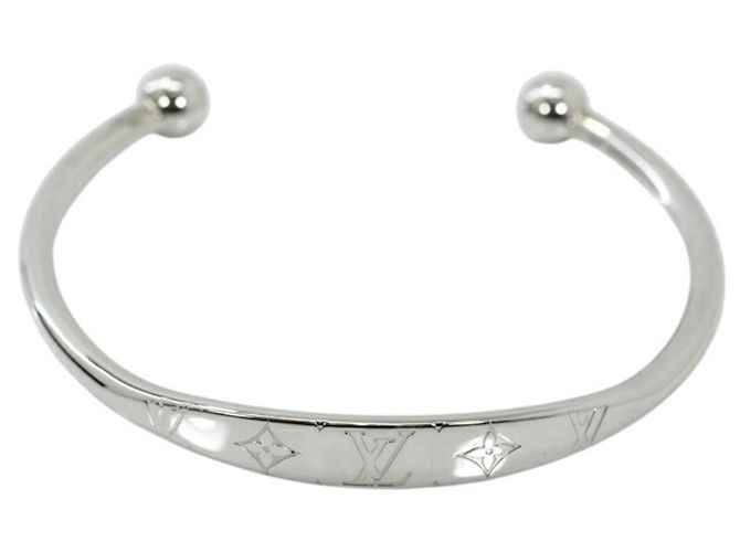 Bracelet Jonc Monogram Large Louis Vuitton en Argent Argenté