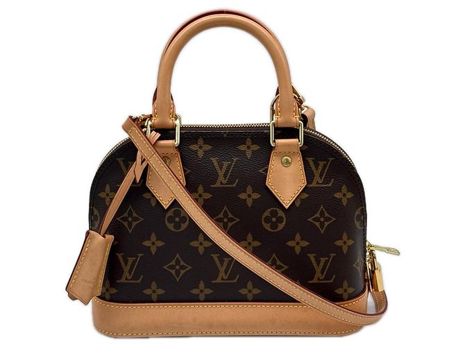 Sac à main Louis Vuitton Monogram Alma BB Marron Beige