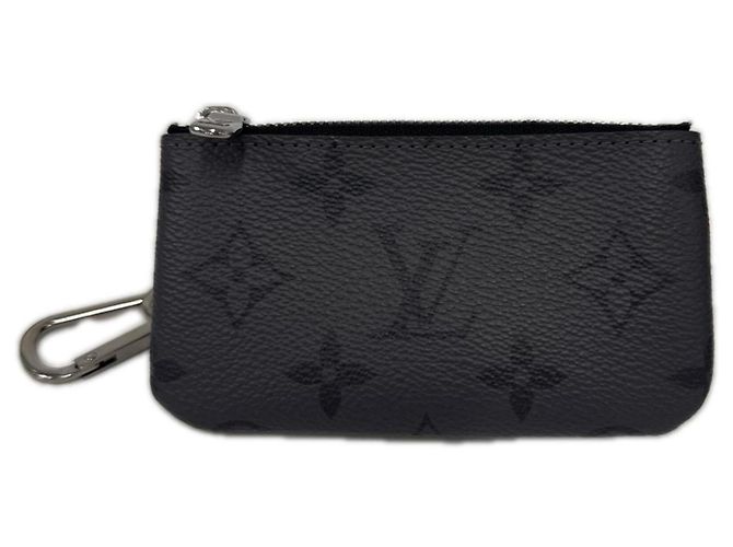 Louis Vuitton Monogram Reverse Pochette Clé Portefeuille/Porte-monnaie Marron Noir