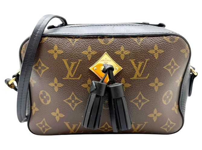 Louis Vuitton Bolso de hombro Saint-Onge Monogram Castaño Negro Monograma