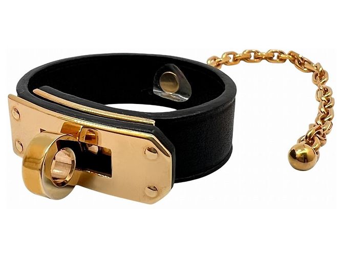 Hermès Porta-luvas HERMES Kelly em Preto Dourado