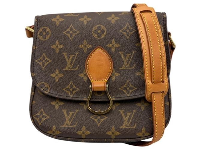 Borsa a tracolla Louis Vuitton Monogram Saint Cloud PM Marrone