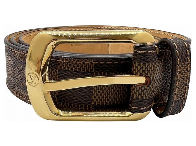 Louis Vuitton Damier Canvas Gürtel Braun