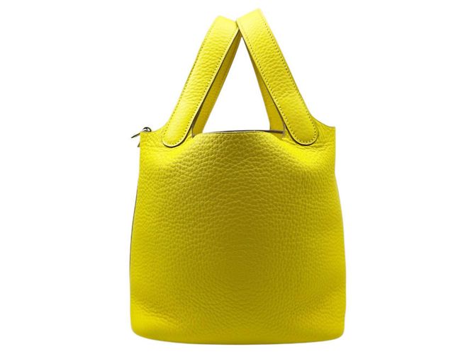 Hermès Sac à main HERMES Picotin Lock PM 18 Doré Jaune