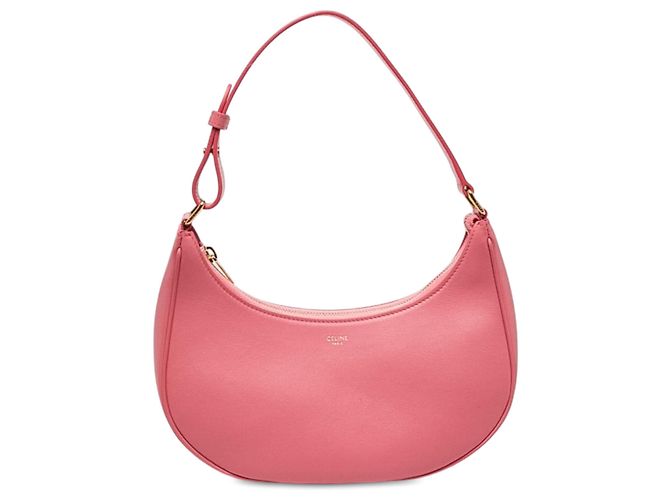 Céline Bolsa de Ombro Ava em Couro Rosa Celine