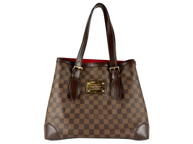 Louis Vuitton Brown Damier Ebene Hampstead MM Marron