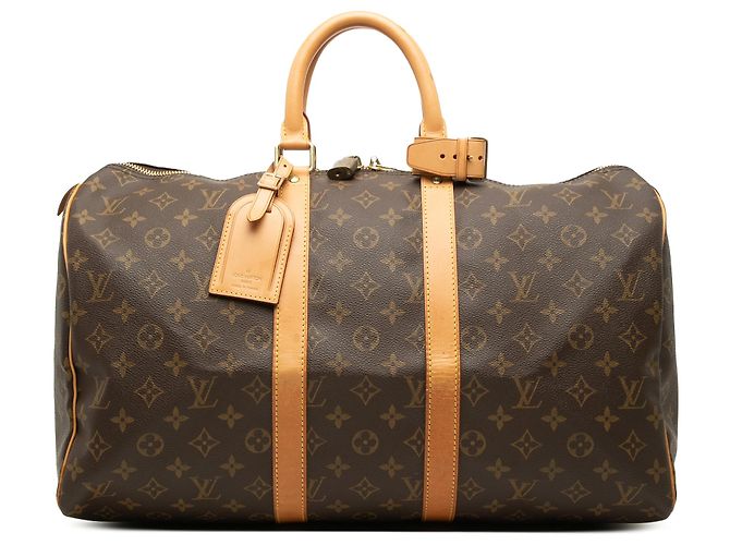 Louis Vuitton Brown Monogram Keepall 45