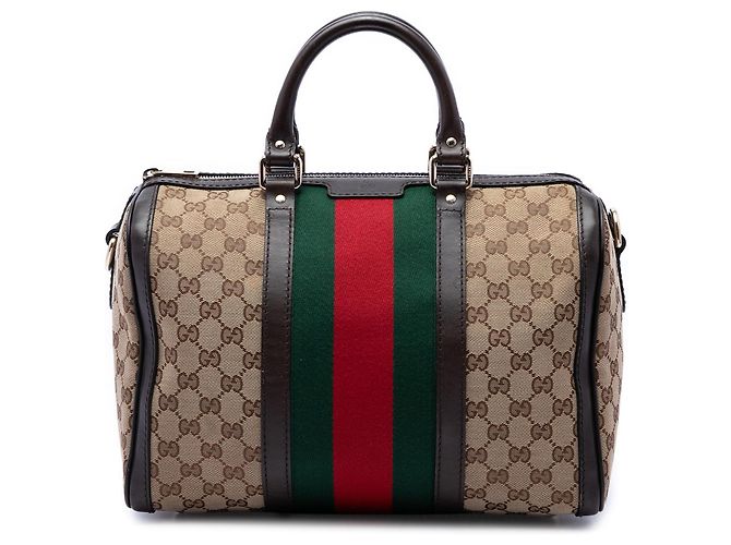 Sac Boston Gucci Beige Medium GG Canvas Web Joy