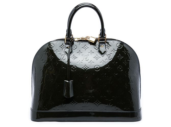 Louis Vuitton Blue Monogram Vernis Alma GM Bleu Bleu Marine