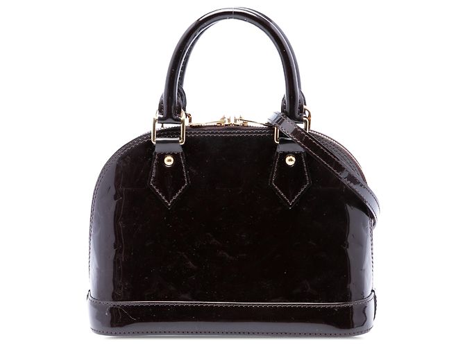 Louis Vuitton Purple Monogram Vernis Alma BB Violet