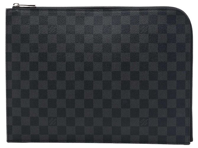Louis Vuitton Black Damier Graphite Pochette Jour GM Nero