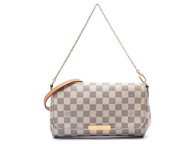 Louis Vuitton White Damier Azur Favorite MM