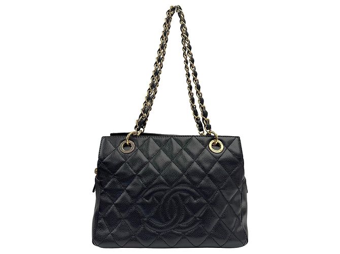 Borsa a catena Chanel Petite Timeless Tote Nero