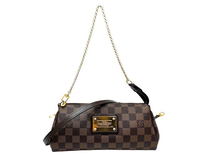 Bolsa Louis Vuitton Damier Eva Marrom Damier ebene