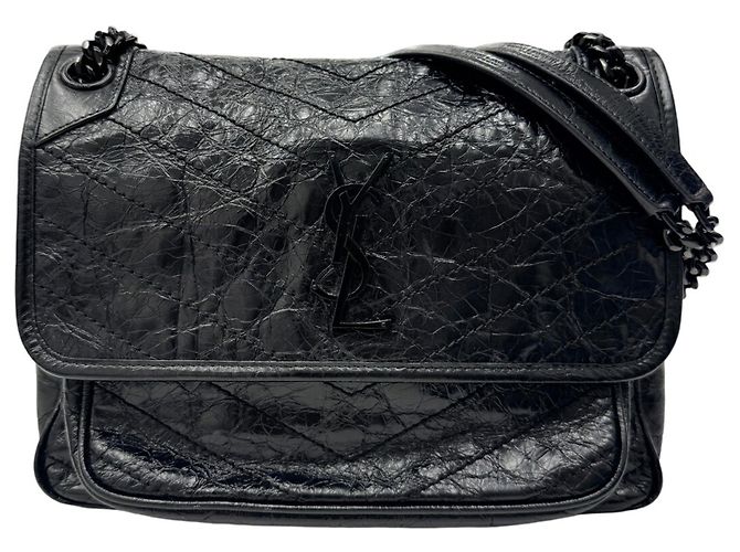 Borsa a tracolla con catena NIKI Medium Yves Saint Laurent Nero