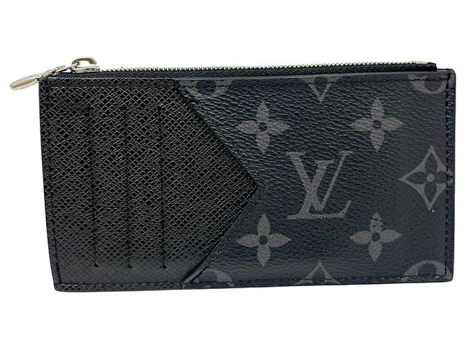 Louis Vuitton Monogram Eclipse Card Case Preto