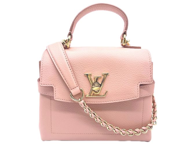 Sac à épaule Louis Vuitton Lockme Ever MINI Beige