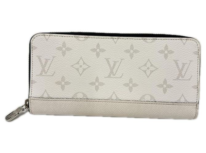 Louis Vuitton Taigarama Zippy Wallet Brown White