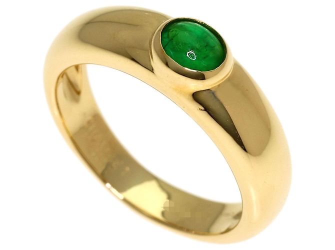 Chaumet Anneau Emerald Cabochon Ring