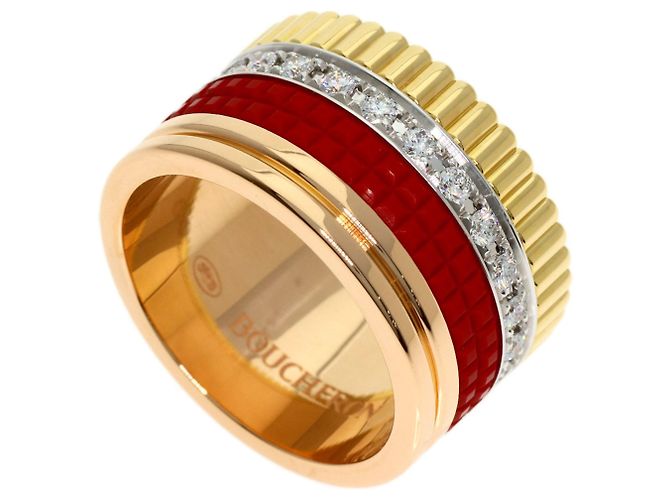 Anello Boucheron Quatre Diamante Rosso