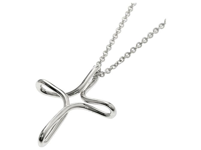 Autre Marque Tiffany & Co. Open Cross Halskette