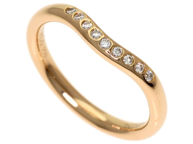 Autre Marque Anillo de alianza curva Tiffany & Co. con diamantes