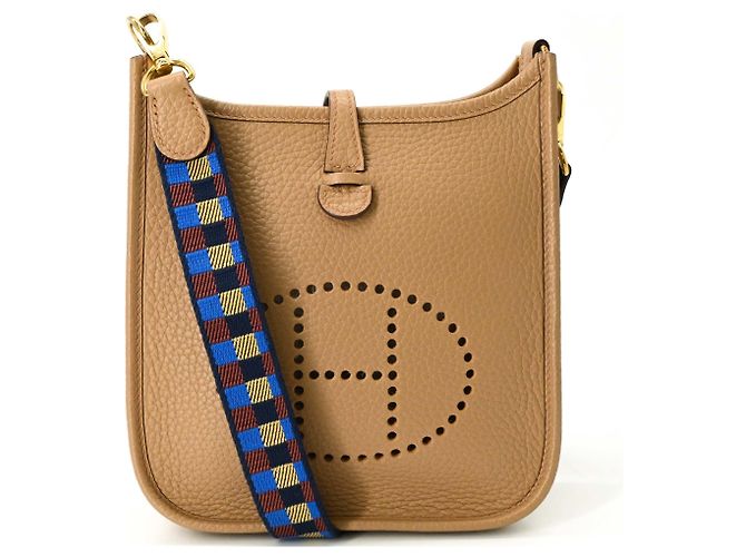 Hermès Bolsa de Ombro Hermes Evelyne TPM Amazon Bege