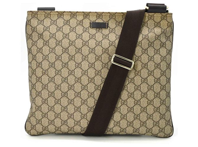 Borsa a tracolla Gucci GG Supreme Marrone