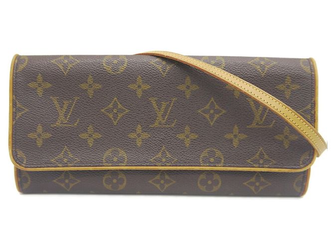 Louis Vuitton Pochette Twin GM Monogram Shoulder Bag Monograma