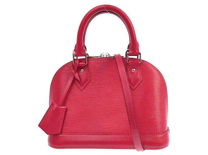 Louis Vuitton Alma Epi Leather BB Rosa