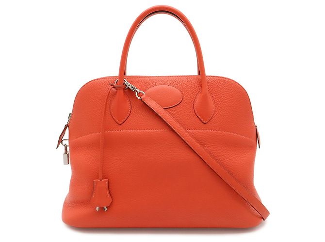 Hermès Bolsa Hermes Bolide 35 em Rose Jaipur Rosa