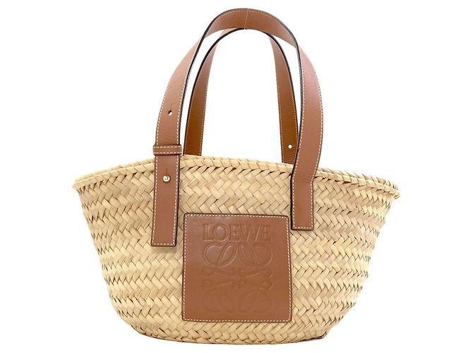 Bolsa de mão Loewe Basket Bag Marrom Bege