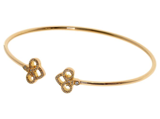 Autre Marque Pulseira com Pingente de Diamante Fleur-de-lis Tiffany & Co.