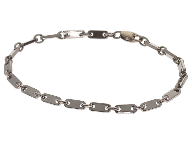 Pulseira Cartier Figaro em ouro branco 18K
