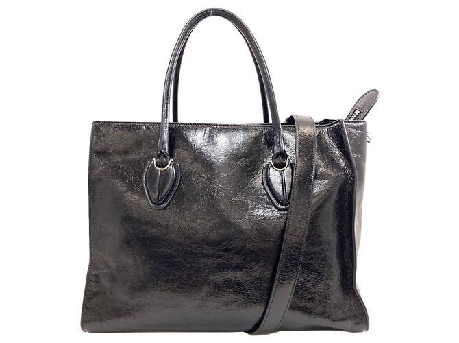 Borsa Tote 2-Way Tod's D in pelle nera Nero