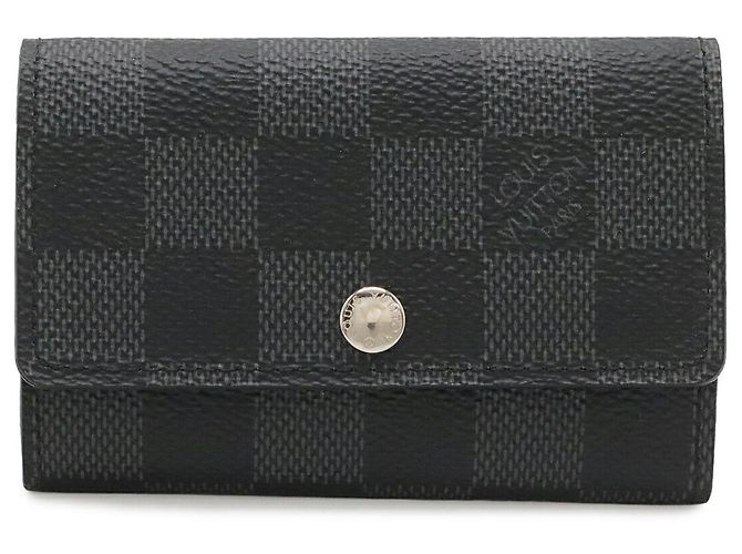 Porte-clés 6 clés Louis Vuitton Noir