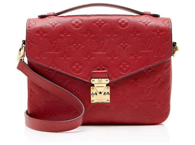 Louis Vuitton Monogram Empreinte Pochette Metis Schultertasche Rot