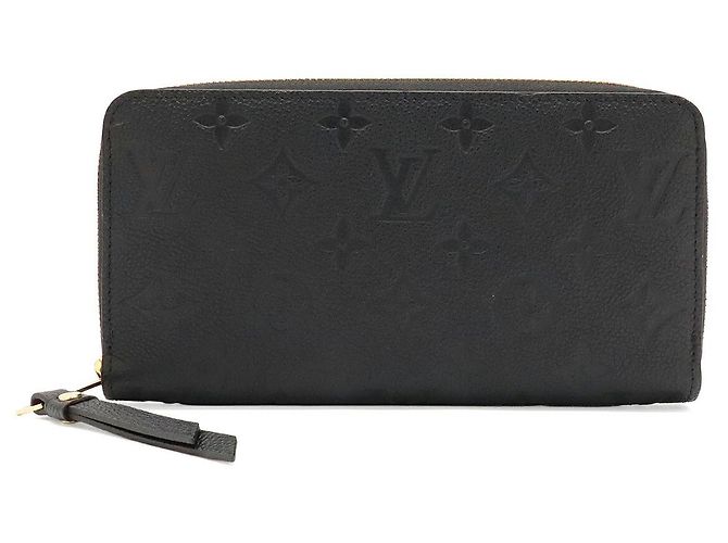 Louis Vuitton Monogram Empreinte Zippy Wallet Black