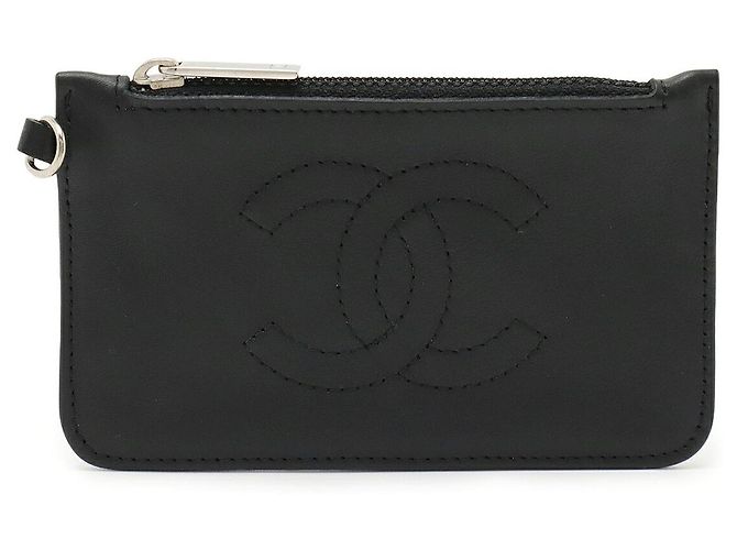 Chanel Coco Mark Coin Case Black