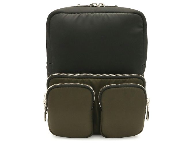 Prada Tessuto Pocket Rubber Logo Backpack Multiple colors
