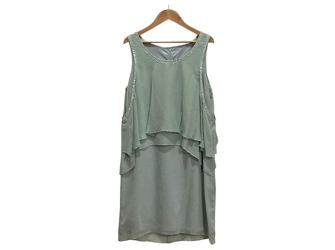 Autre Marque Seidenkleid mit Perlenstickerei GRACE CONTINENTAL