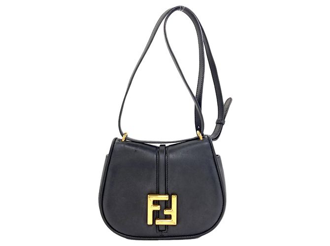 Fendi Camon Schultertasche Schwarz