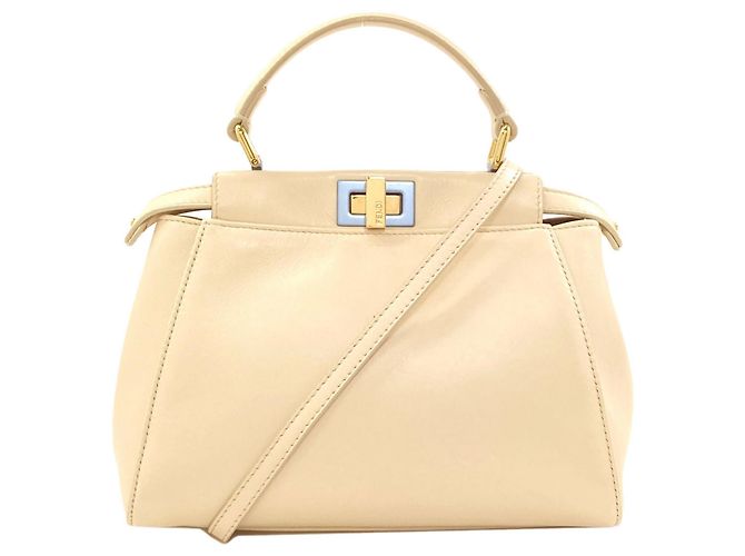 Bolsa Fendi Peekaboo 2-Way Branco